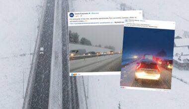 Zakopianka stoi. Atak zimy sparaliżował ruch [ZDJĘCIA]