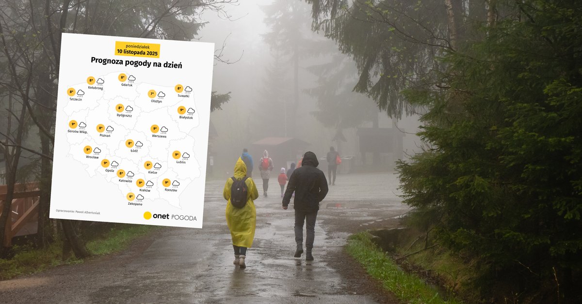 W sobotę przelotny deszcz możliwy jest na południu