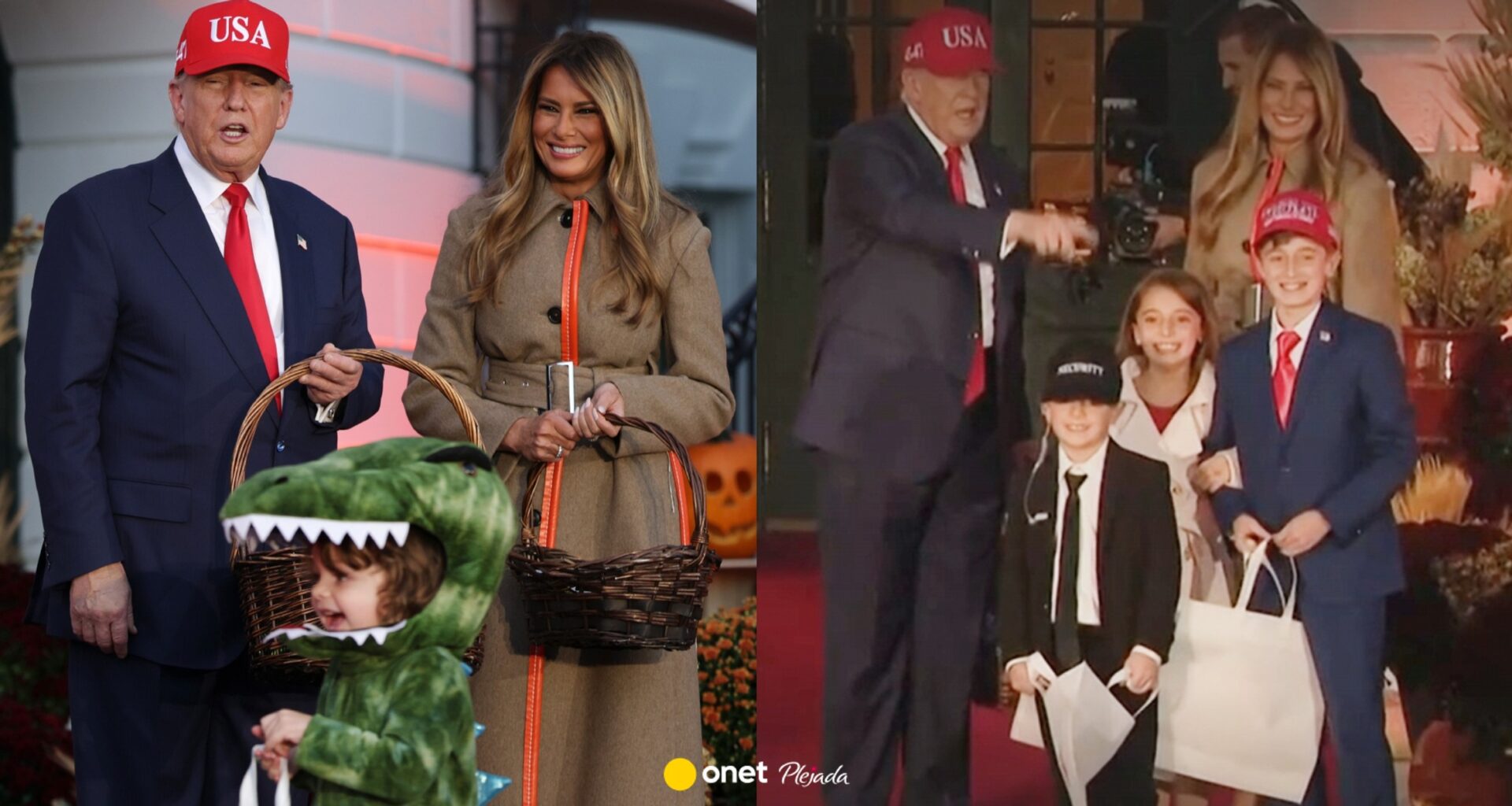 Chłopak przebrał się za Donalda Trumpa na Halloween. Prezydent się nie połapał