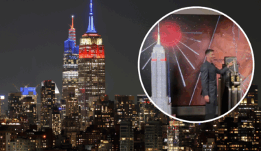 Robert Lewandowski zapalił biało-czerwone światła na Empire State Building - sport.tvp.pl