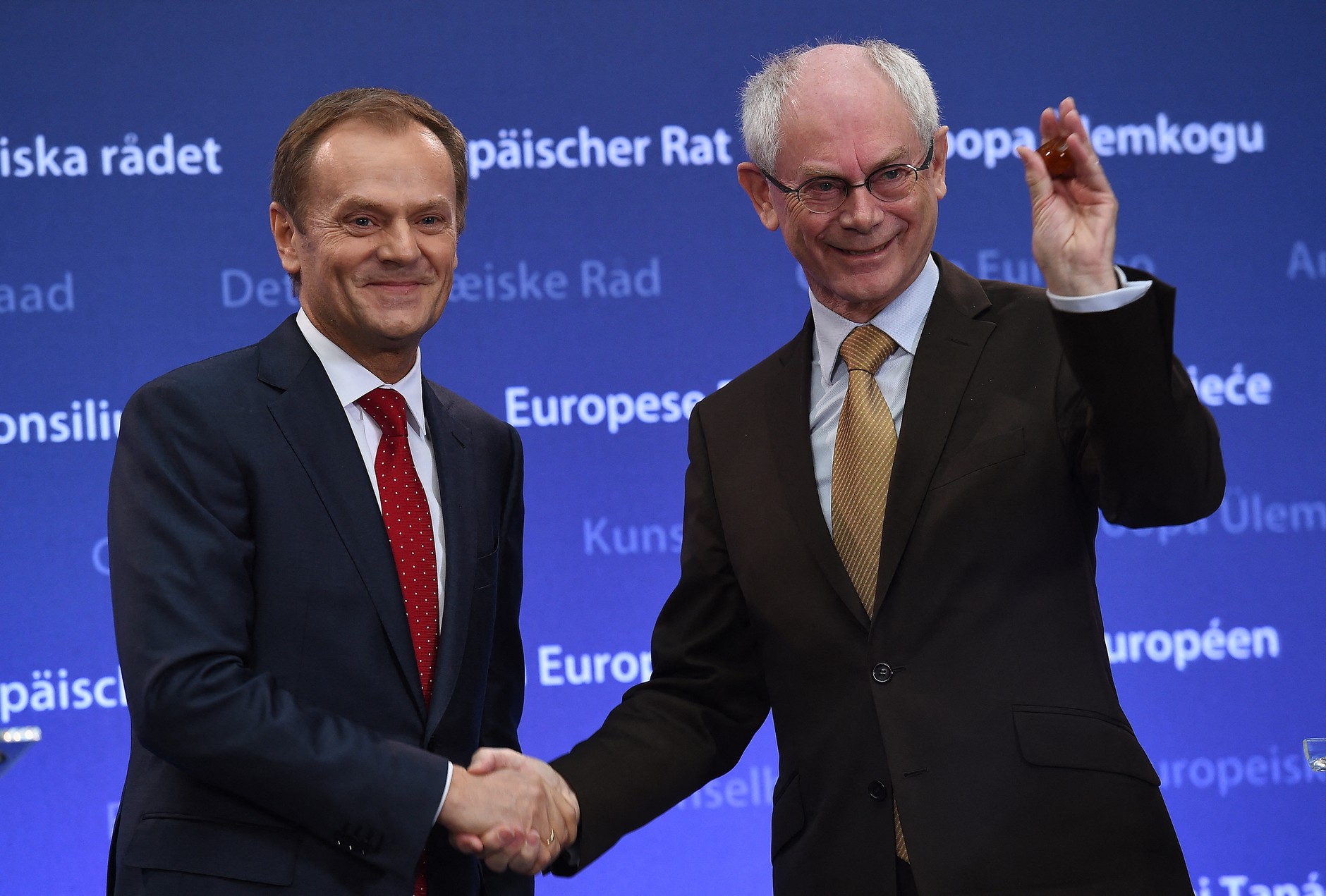 Od lewej: Donald Tusk i Herman van Rompuy