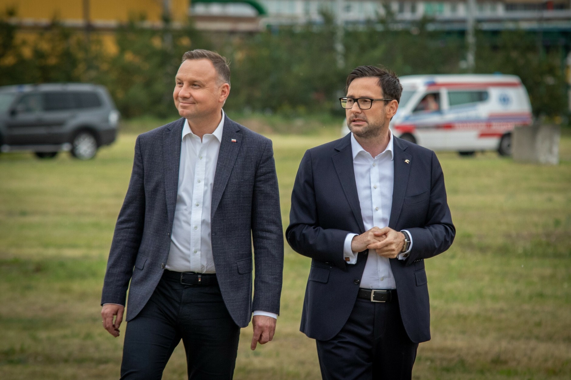 Andrzej Duda i Daniel Obajtek w 2020 r.