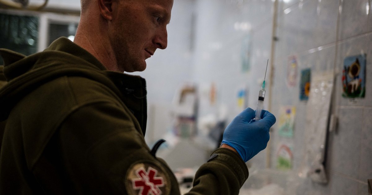 Medyk na ukraińskim froncie, obwód doniecki, 21 października 2025 r.