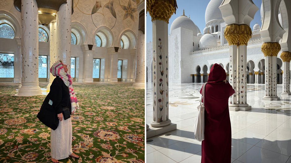 Aby wejść do meczetu, trzeba zadbać o odpowiedni strój. Dotyczy to przede wszystkim kobiet