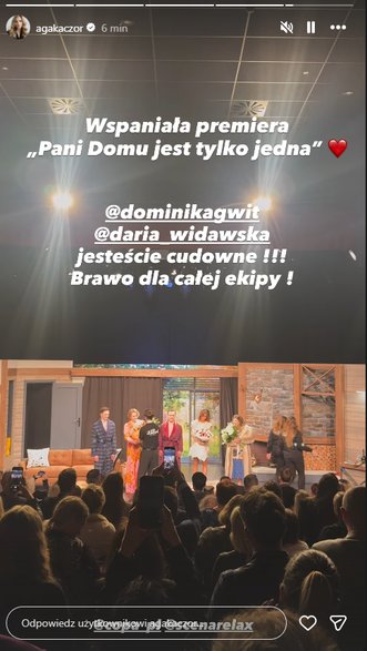 Agnieszka Kaczorowska na Instagramie