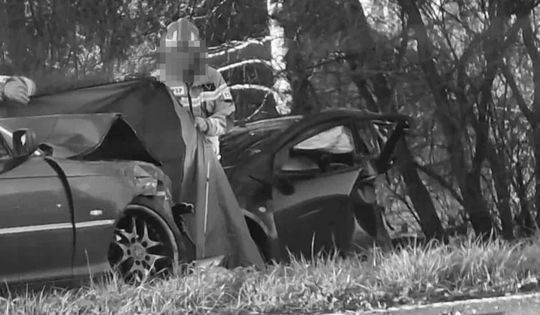 Wypadek na DW941 w Ustroniu - 18.11.2025