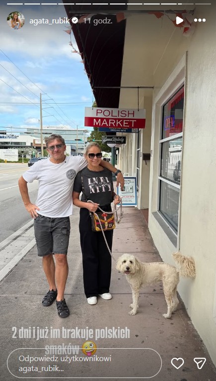 Screen z instagramowej relacji Agaty Rubik