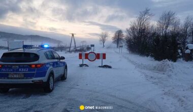 Zamieć śnieżna uwięziła kierowców na Podkarpaciu. Jest nagranie