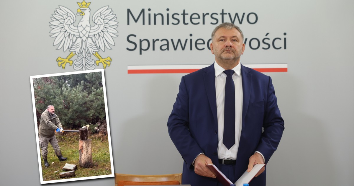 Minister Żurek osobiście chwycił za siekierę. Sygnał dla PiS?