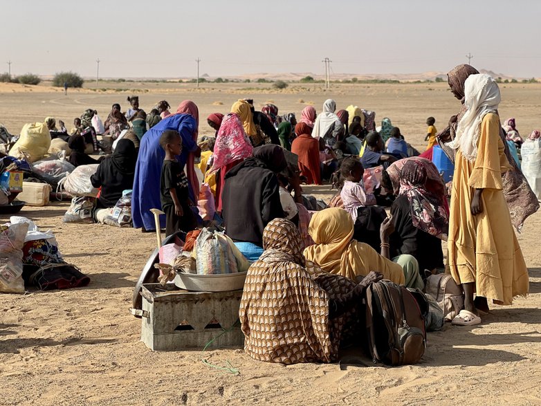 Część mieszkańców Al-Faszir znalazło schronienie w obozie w Al-Dabba w północnym Sudanie