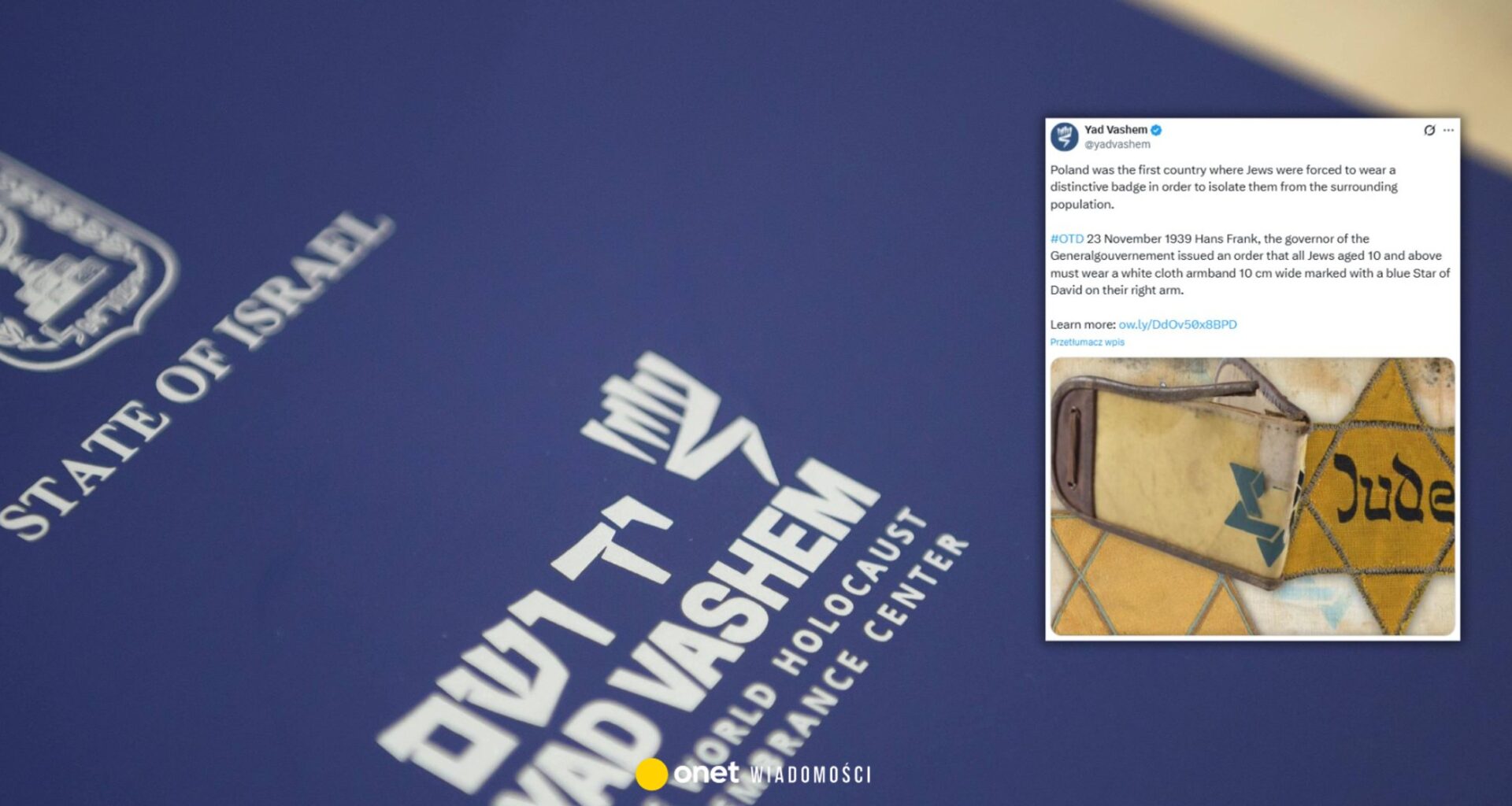 Burza wokół wpisu Jad Waszem. Mamy stanowisko izraelskiego instytutu