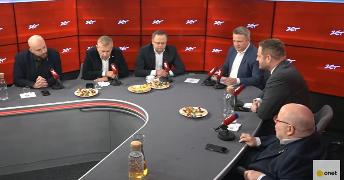 Politycy w studiu programu "7. Dzień Tygodnia w Radiu ZET"