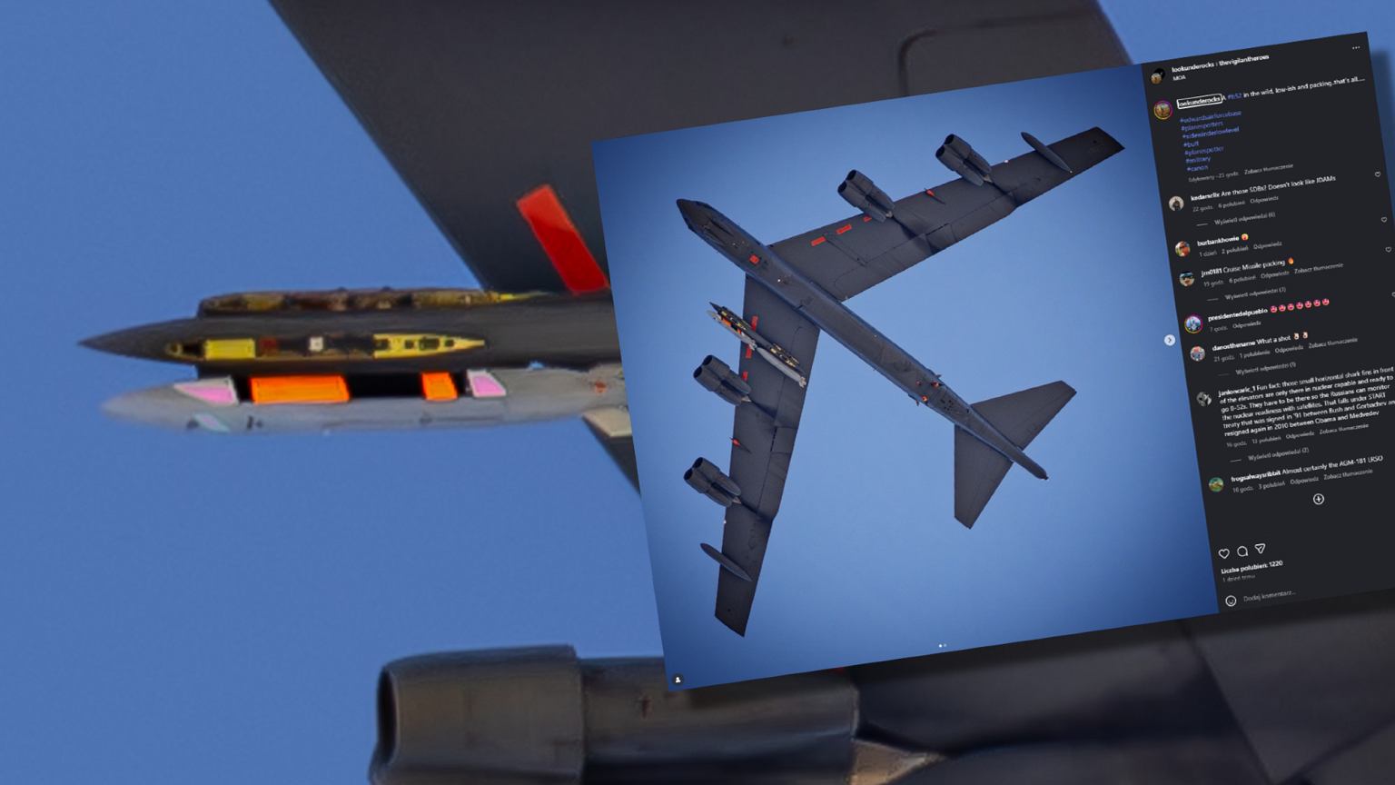 Trump mówi o testach jądrowych i tajna rakieta 'przypadkiem' trafia przed obiektyw fotografa