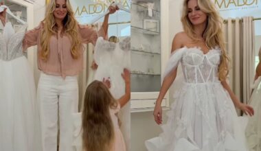 Anita ze '¦lubu' wybiera sukniê. Miesi±c przed ceremoni± pokaza³a nagranie z salonu