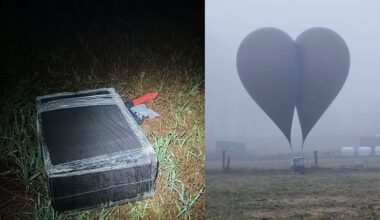 Do Polski wleciał wielki balon z Białorusi. W środku ładunek za 100 tys. złotych