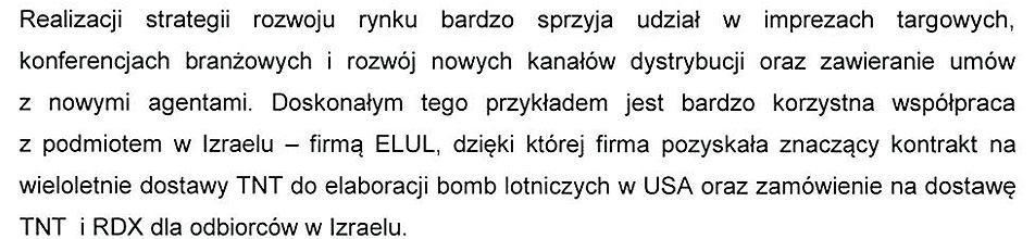 Fragment raportu Nitro-Chem za rok 2028