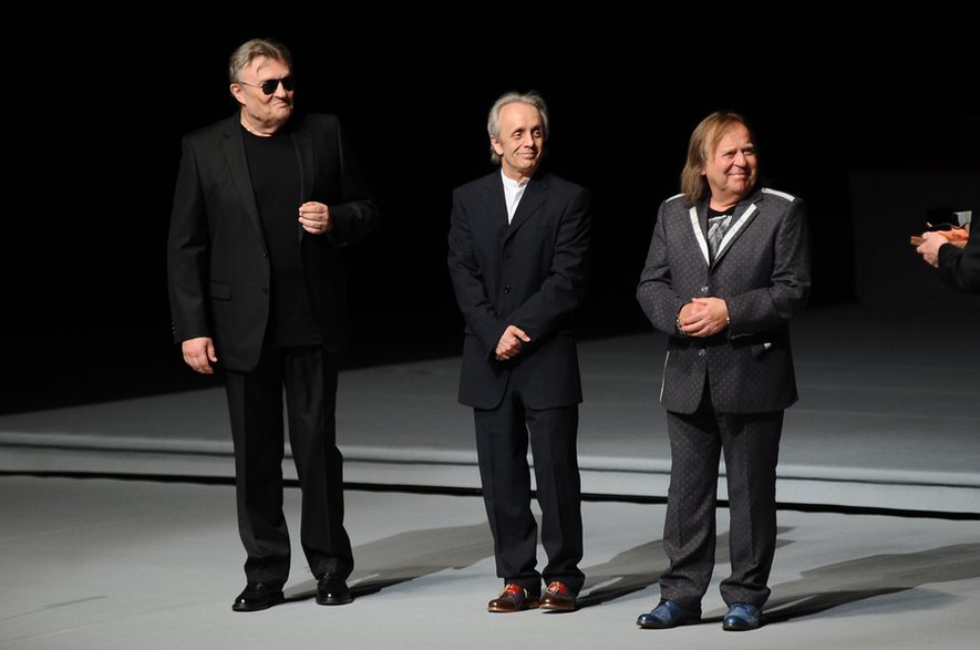 Krzysztof Cugowski, Tomasz Zeliszewski i Romuald Lipko w 2014 r.