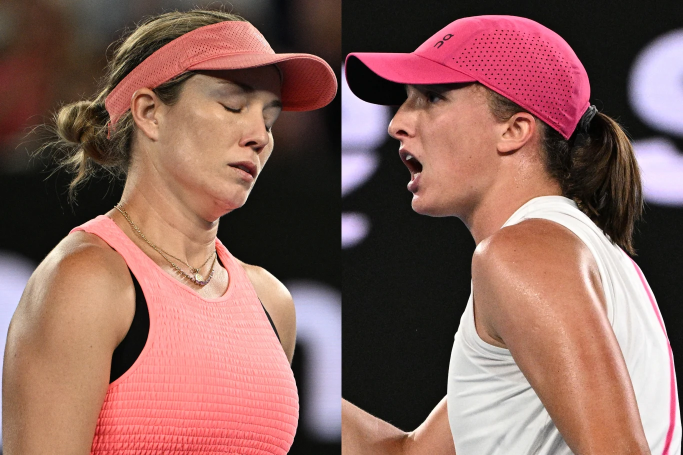 Iga Świątek i Danielle Collins stoczyły pasjonujący pojedynek podczas Australian Open 2024