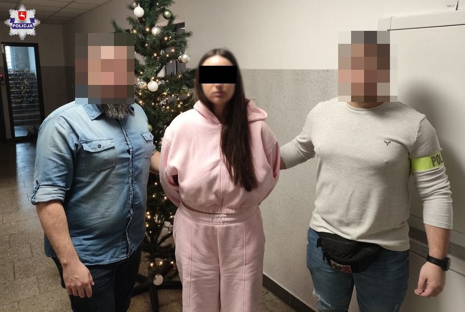 19-latka w rękach policji /