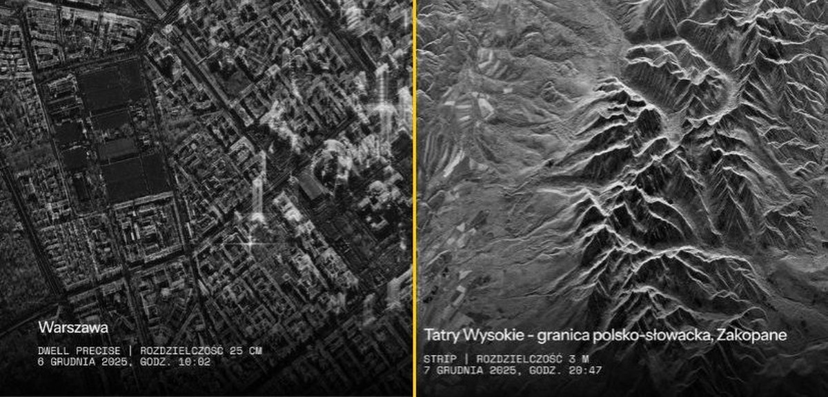 Zdjęcia satelitarne Polski, wykonane przez polskiego satelitę PIAST