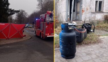 Wałcz: Tragiczny pożar, jedna osoba nie żyje, ranny strażak