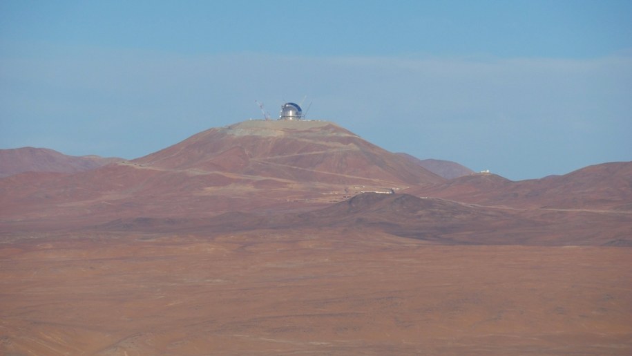W odległości ok. 20 kilometrów od Cerro Paranal, na Cerro Armazones budowany jest nowy teleskop ELT (Extremely Large Telescope) /Fot. Grzegorz Jasiński /RMF FM