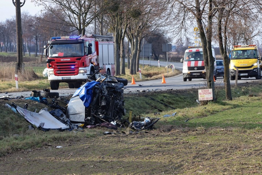 Wypadek w Zielęcicach /Krzysztof Świderski /PAP