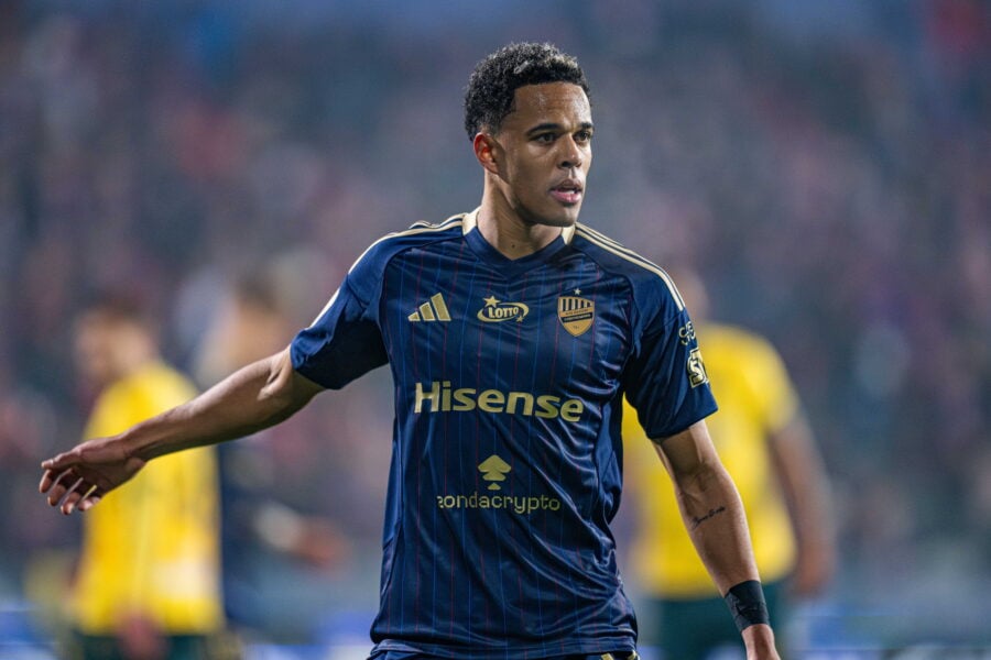 Michael Ameyaw w meczu z GKS-em Katowice