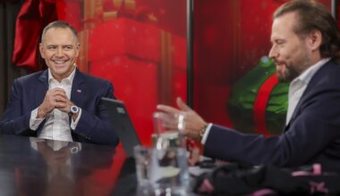 Prezydent Karol Nawrocki i dziennikarz Krzysztof Stanowski