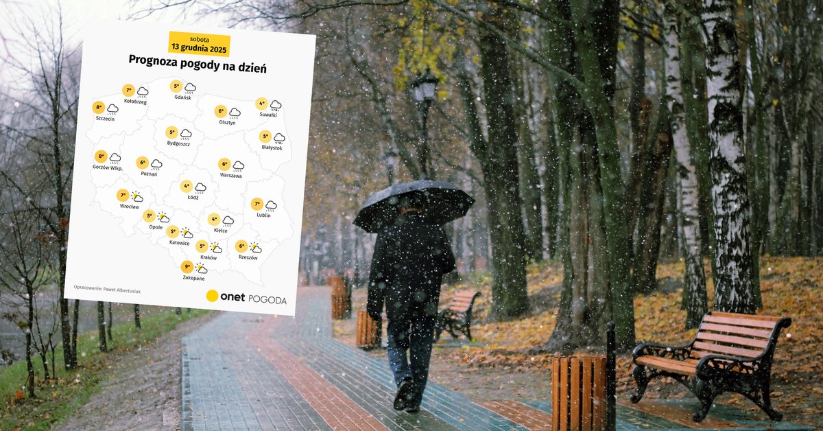 W tych regionach Polski może zrobić się biało. Oto, co przyniesie nam dziś pogoda - Onet