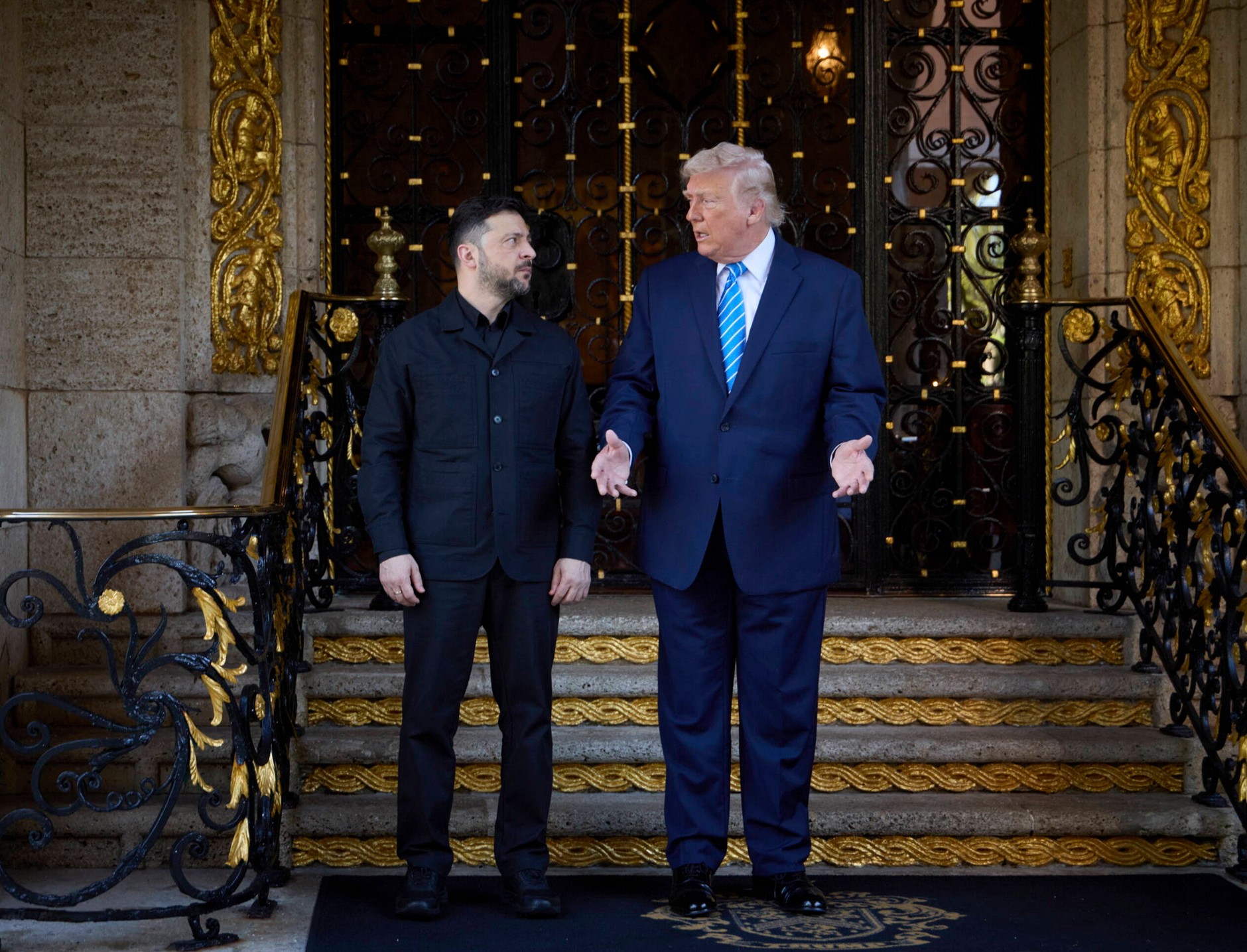 Wołodymyr Zełenski i Donald Trump na Florydzie