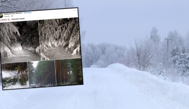 Leśnicy ostrzegają przed trudnymi warunkami (Screen: Facebook)