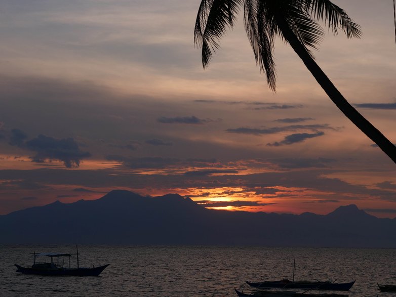 Zachód słońca na wyspie