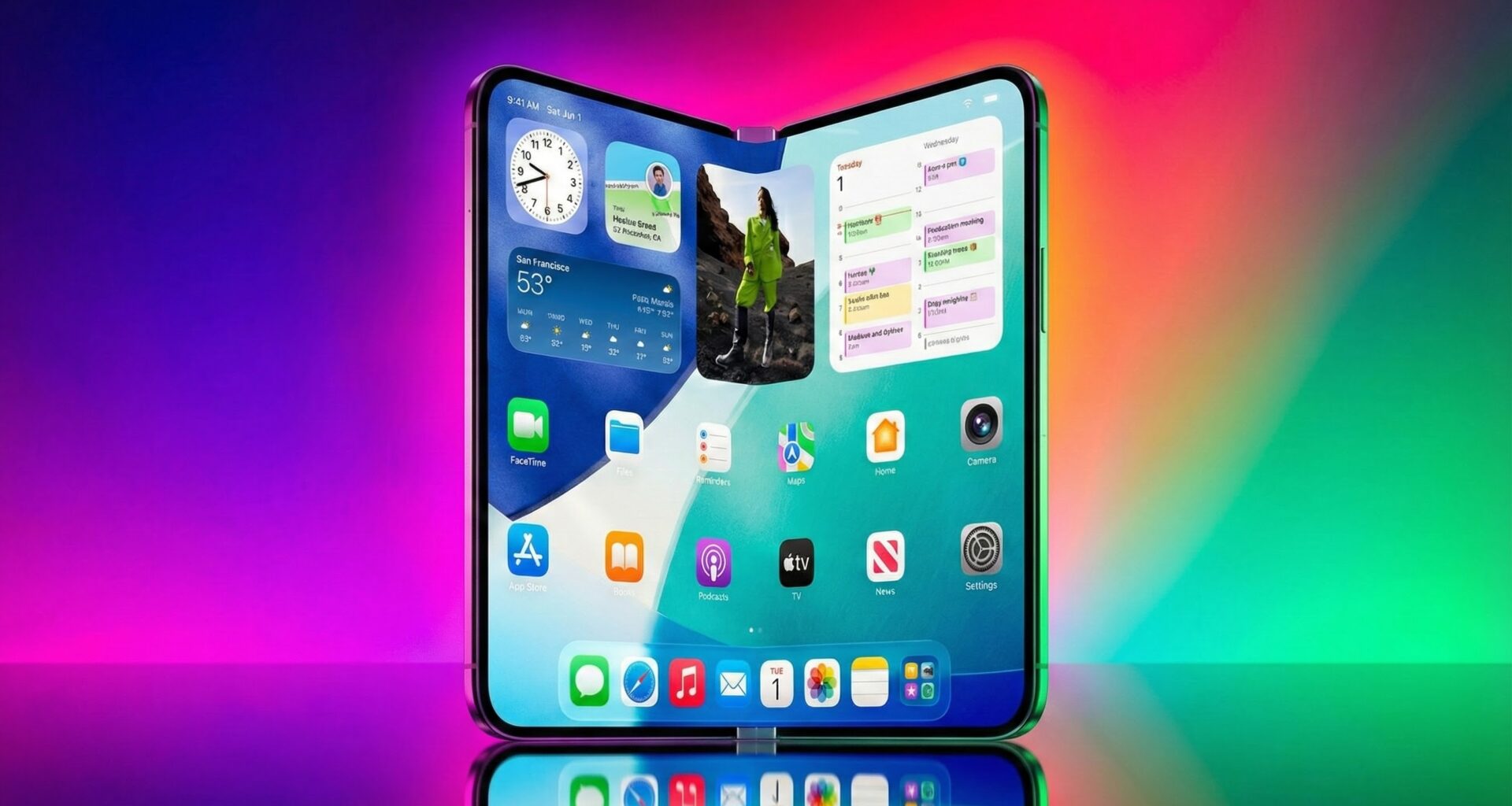 Składany iPhone bez fałdek, Face ID i karty SIM. Ale jaka cena