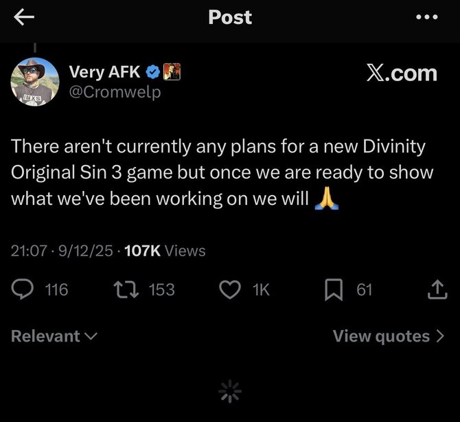 Tajemnica posągu w końcu została wyjaśniona. Kolejna gra studia Larian ma zostać zapowiedziana podczas The Game Awards 2025 [4]