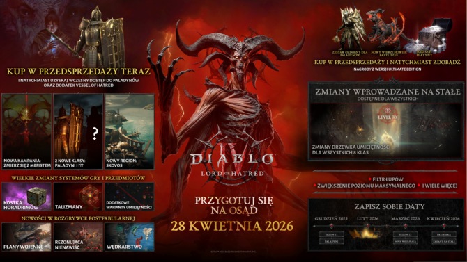 Diablo IV: Lord of Hatred - Blizzard przygotowuje kolejny dodatek. Nowy region, klasa paladyna i nowy rozdział walki z Mefisto [2]