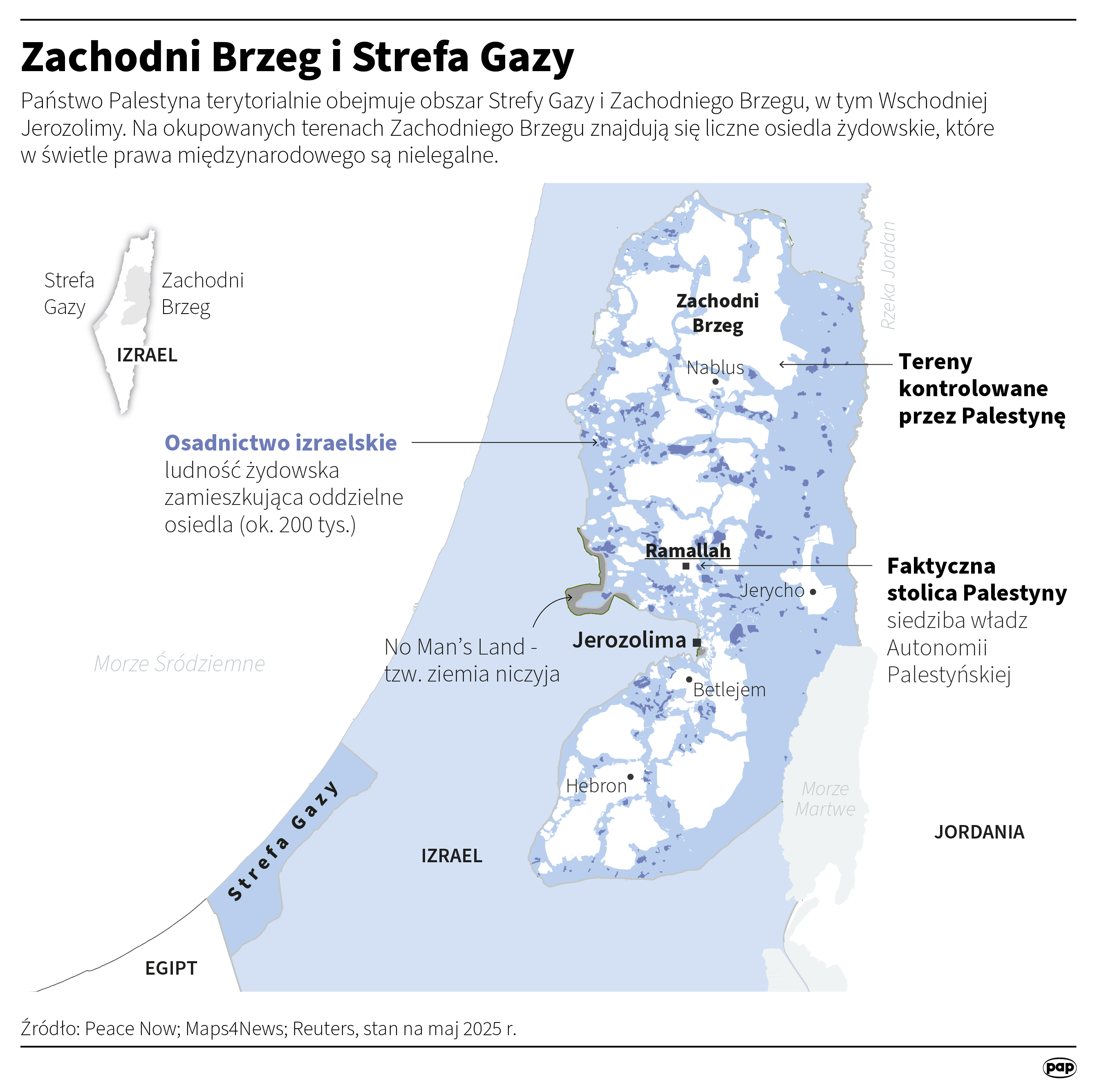 Zachodni Brzeg i Strefa Gazy 