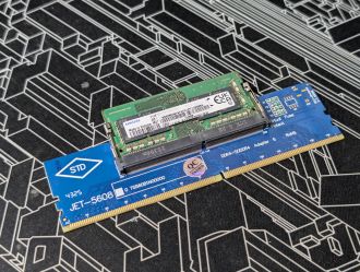 Pamięć SO-DIMM w adapterze DIMM