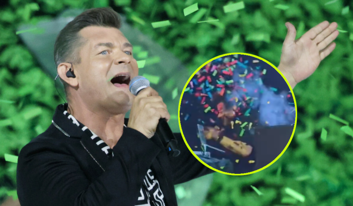 Maszyna wystrzeliła w twarz Zenka Martyniuka. Nieźle się przestraszył!