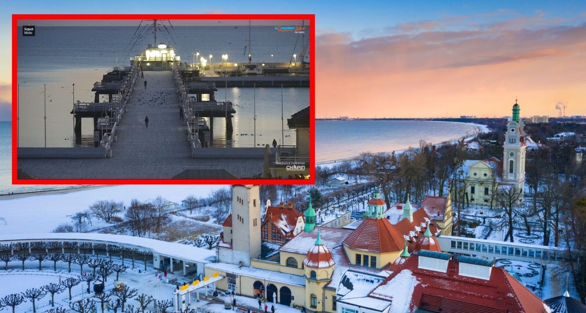 Mróz szczypie w policzki, ale oni nie odpuszczają. Tak wygląda bożonarodzeniowy poranek na sopockim molo