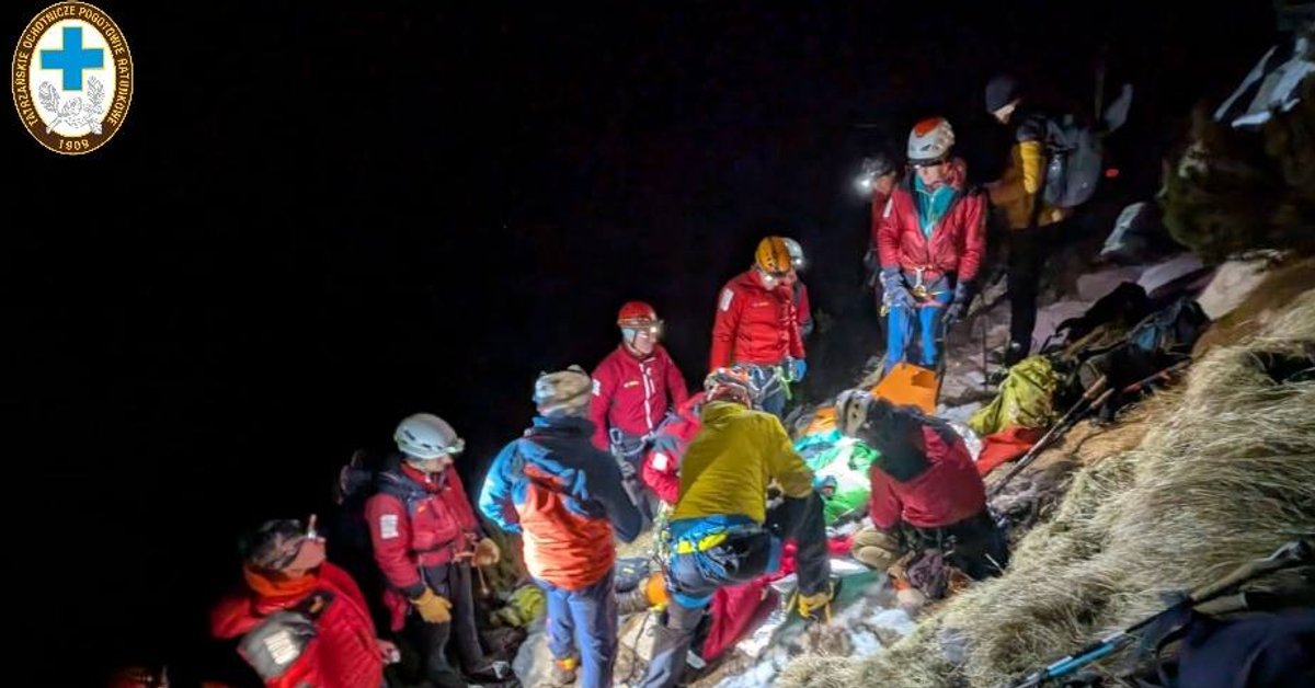 Groźny wypadek w Tatrach. Turysta spadł ze szlaku ponad 100 m - Onet