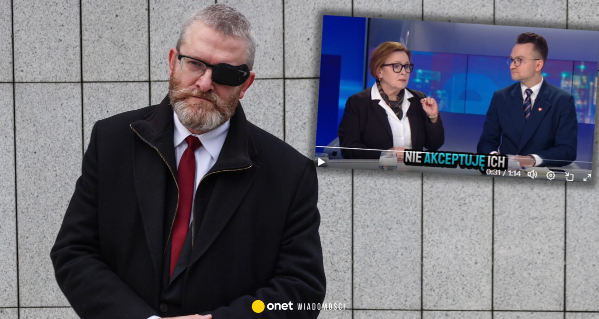 Burza przed kamerami. W programie na żywo spięli się o Grzegorza Brauna