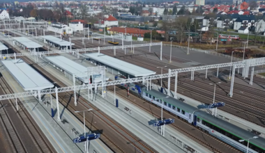 Strategiczny węzeł kolejowy na Mazurach z urządzeniami Kombudu