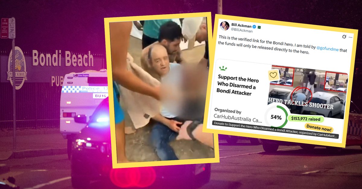 Bohater z Sydney obezwładnił napastnika. Teraz wsparł go znany miliarder