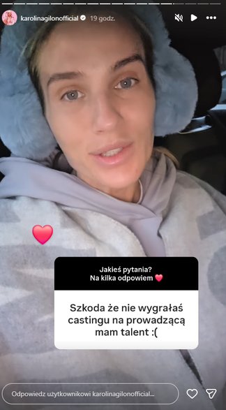 Karolina Gilon na Instagramie