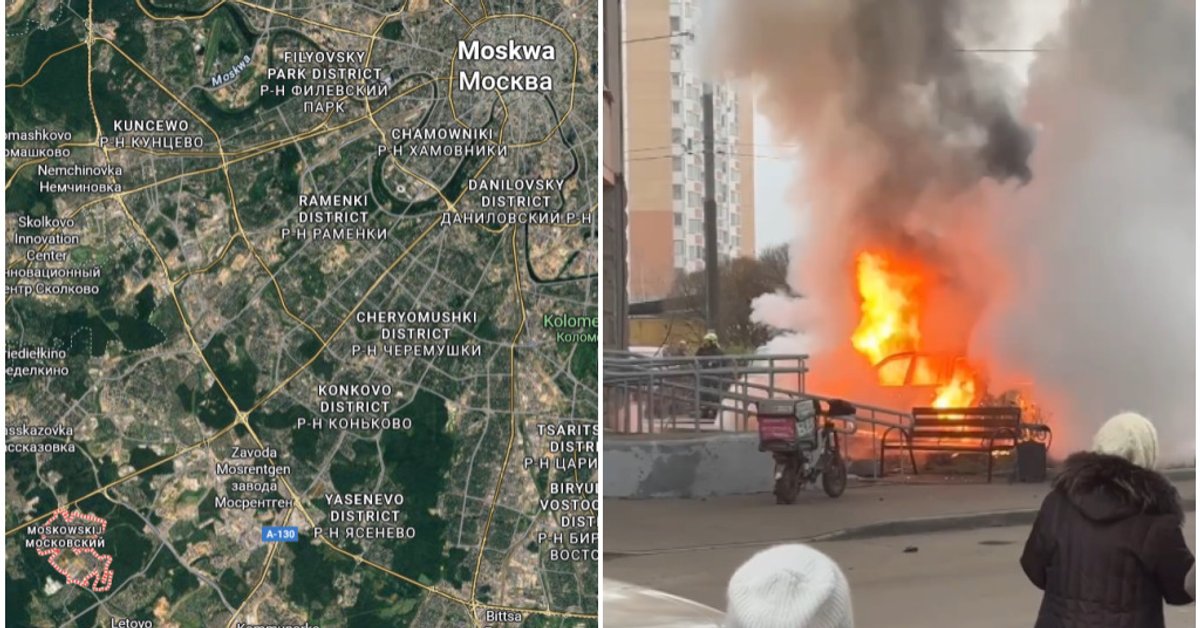 Eksplozja samochodu w Moskwie. Należał do naukowca z instytutu, który pracuje nad laserami dla rosyjskiej armii [NAGRANIE] - Onet