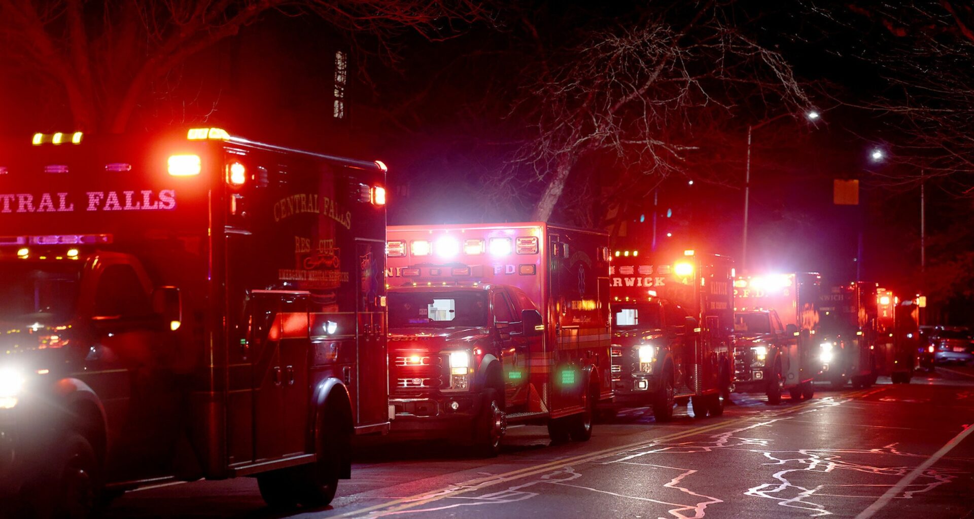 Miejsce strzelaniny w Rhode Island