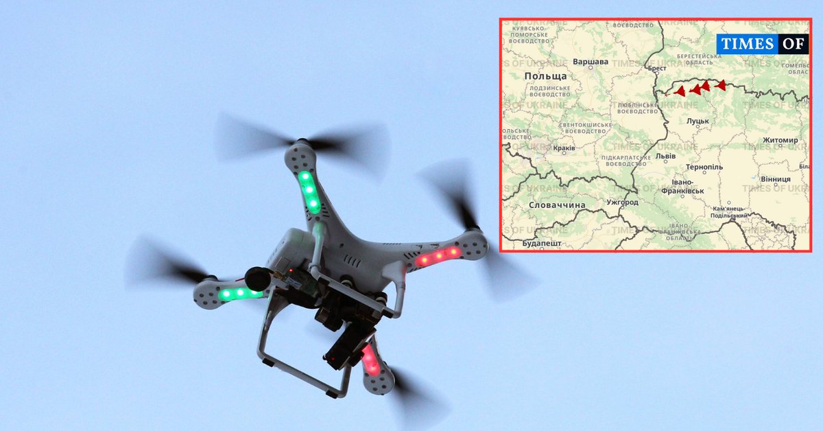 Ukraińskie media: cztery rosyjskie drony przy granicy z Polską - Onet