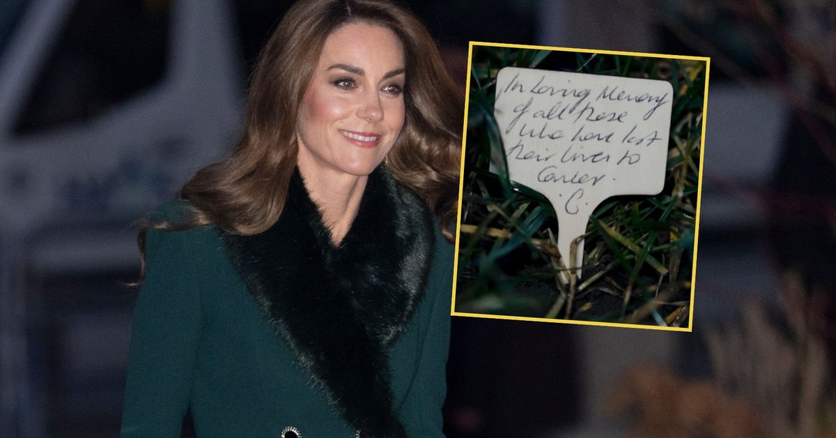 Księżna Kate oddała hołd zmarłym na raka. Odręcznie napisana notatka porusza