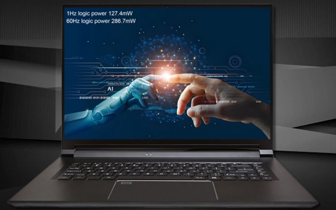 Chińska firma HKC prezentuje matrycę laptopową z adaptacyjnym odświeżaniem 1-60 Hz i poborem mocy 0,13 W [1]